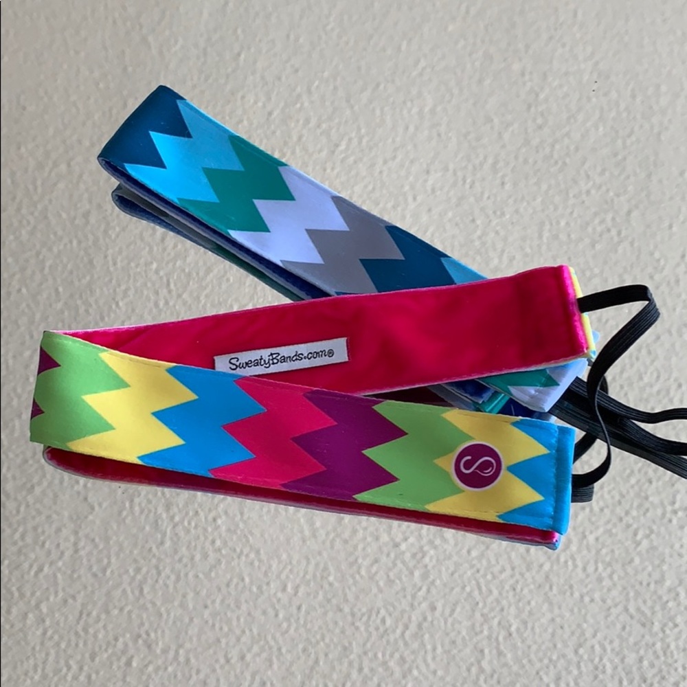 Two Pack of Thick Chevron Sweaty Bands